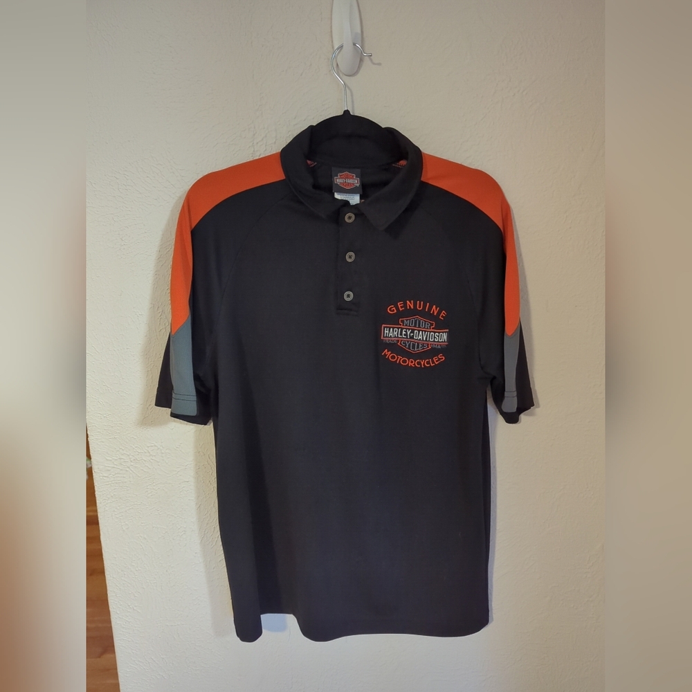 Official Harley-Davidson Polo 100% Polyester Size Medium